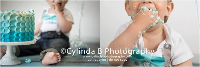 Children Photography, Syracuse NY, Cylinda B Photography, Baby boy, one year old, cake smash